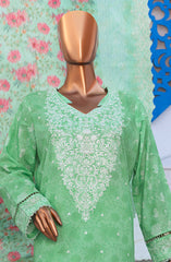 HZ Unstitch Premium Embroidered Lawn Collection D-01