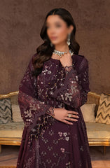 Lamisah Zebaish Luxury Chiffon Collection D-03 Sangria