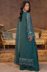 Lamisah Zebaish Luxury Chiffon Collection D-04 Pine Green