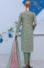 HZ Unstitch Premium Embroidered Lawn Collection D-04