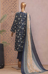 Bin Saeed Ronaq e Eid Embroidered Lawn Collection 2025 D-05