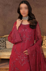 Lamisah Zebaish Luxury Chiffon Collection D-06 Cerise