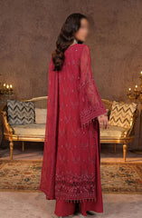 Lamisah Zebaish Luxury Chiffon Collection D-06 Cerise