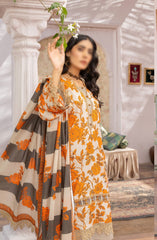 Rang E Noor Digital Printed Dobby Lawn Collection Design 06