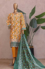 Bin Saeed Ronaq e Eid Embroidered Lawn Collection 2025 D-06