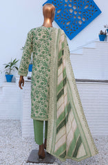 HZ Unstitch Premium Embroidered Lawn Collection D-06