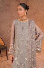 Lamisah Zebaish Luxury Chiffon Collection D-07 Fossil