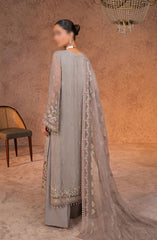 Lamisah Zebaish Luxury Chiffon Collection D-07 Fossil