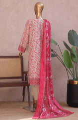 Bin Saeed Ronaq e Eid Embroidered Lawn Collection 2025 D-07