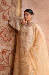 Lamisah Zebaish Luxury Chiffon Collection D-08 Beige