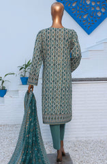 HZ Unstitch Premium Embroidered Lawn Collection D-08