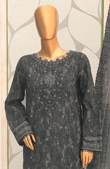 HZ Unstitch Premium Embroidered Lawn Collection D-10