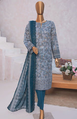 HZ Unstitch Premium Embroidered Lawn Collection D-11