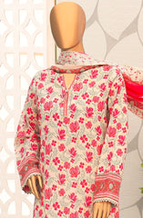 HZ Unstitch Premium Embroidered Lawn Collection D-12