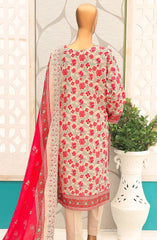 HZ Unstitch Premium Embroidered Lawn Collection D-12