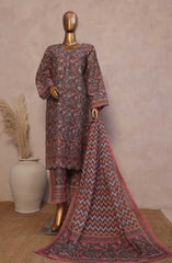 Bin Saeed Ronaq e Eid Embroidered Lawn Collection 2025 D-13