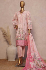 Bin Saeed Ronaq e Eid Embroidered Lawn Collection 2025 D-14