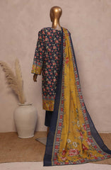 Bin Saeed Ronaq e Eid Embroidered Lawn Collection 2025 D-15