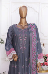 Bin Saeed Eid Edit Luxury Frock 3PC Collection D-01