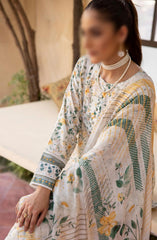 Mahees Printed Chikiankari Lawn Collection 2024 Design 01