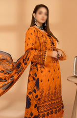 Jasmine Digital Print and Emb Lawn Collection Vol 01 Design 01