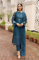 Mahees Exclusive Sequence Chikankari Lawn Collection 2024 Design 01