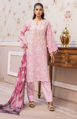 Mahees Isha Printed Chikankari Lawn Collection By Riaz Arts D-01