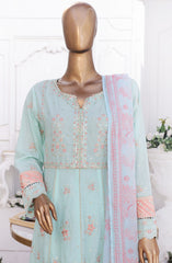 Bin Saeed Eid Edit Luxury Frock 3PC Collection D-02