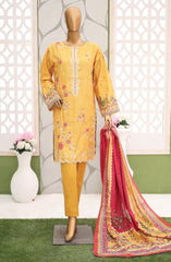 Bin Saeed Khaddar Winter Embroidered Collection 2024 D-02