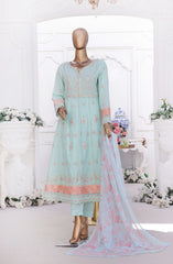 Bin Saeed Eid Edit Luxury Frock 3PC Collection D-02