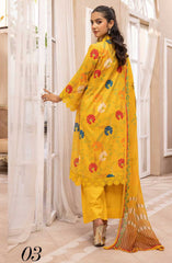 Mahees Isha Printed Chikankari Lawn Collection By Riaz Arts D-03