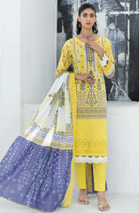 Mashaal Stripe Exclusive Digital Printed Embroidered Lawn Collection D-03