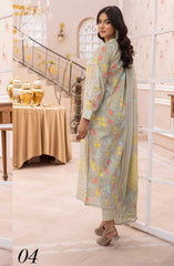 Mahees Isha Printed Chikankari Lawn Collection By Riaz Arts D-04