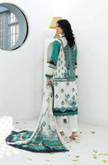 Mashaal Stripe Exclusive Digital Printed Embroidered Lawn Collection D-04