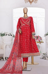 Bin Saeed Eid Edit Luxury Frock 3PC Collection D-04