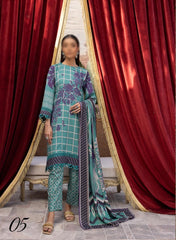 Uraan By Zara Meer Printed Doriya Staple Collection Vol 10 Design 05