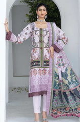 Mashaal Stripe Exclusive Digital Printed Embroidered Lawn Collection D-05