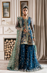 Inayat Luxury Wedding Formals 2024 D-06 REGAL SAPPHIRE