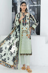 Mashaal Stripe Exclusive Digital Printed Embroidered Lawn Collection D-06