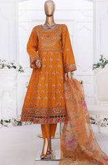 Bin Saeed Eid Edit Luxury Frock 3PC Collection D-06