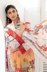 Mashaal Stripe Exclusive Digital Printed Embroidered Lawn Collection D-08