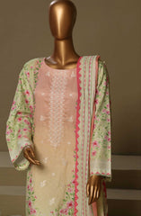 Bin Saeed Lawn Chikankari 3 PC Collection Vol 01 D-08