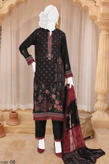 Romansiah Premium Karandi Series with Crinkle Dupatta Collection Design 08