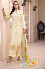 Mahees Isha Printed Chikankari Lawn Collection By Riaz Arts D-08