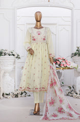 Bin Saeed Eid Edit Luxury Frock 3PC Collection D-09