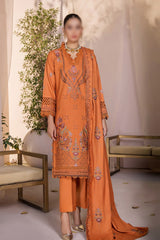 Jahan E Sukhan Peach Embroidered Collection 2023 Design 09