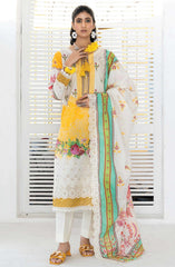 Mashaal Stripe Exclusive Digital Printed Embroidered Lawn Collection D-09