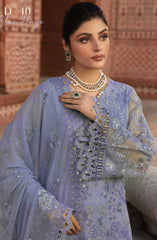 Lavish Premium Dilkash Luxury Chiffon Collection D-10 Blue Haze