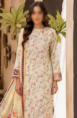 Mahees Printed Chikiankari Lawn Collection 2024 Design 10