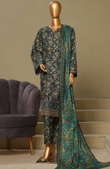 Bin Saeed Lawn Chikankari 3 PC Collection Vol 01 D-11